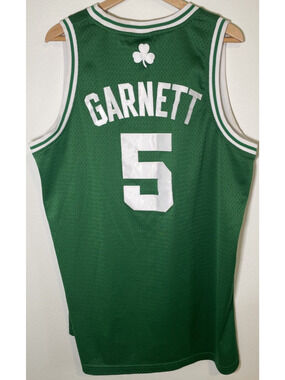 Boston Celtics Kevin Garnett #5 Basketball Adidas NBA Jersey Green - XL